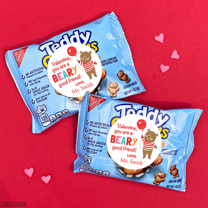 Beary Good Friend Valentine's Day Stickers