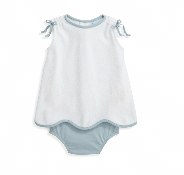 Bella Bliss - Sally Terry Swing Set - White w/ Blue Trim