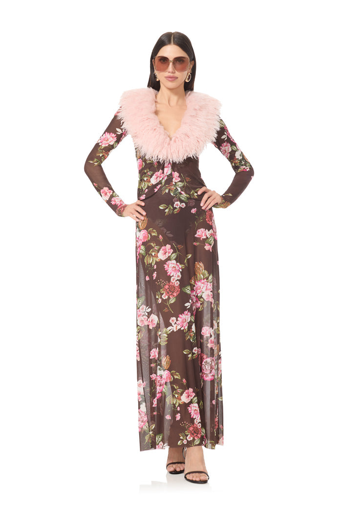 Bessie Dress - Chocolate Rose