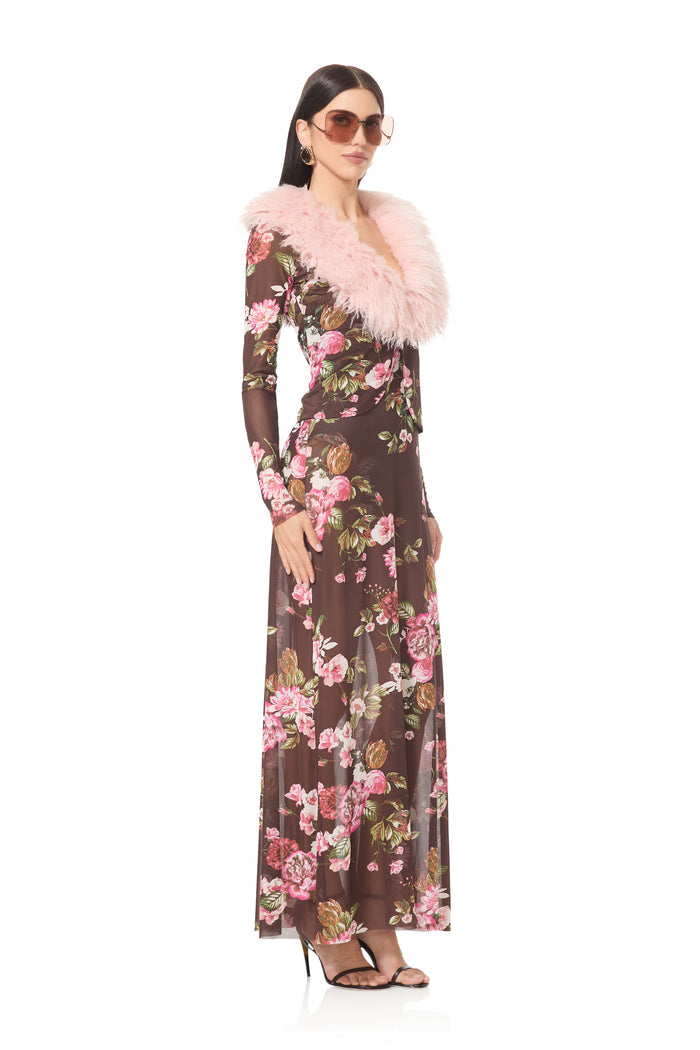 Bessie Dress - Chocolate Rose