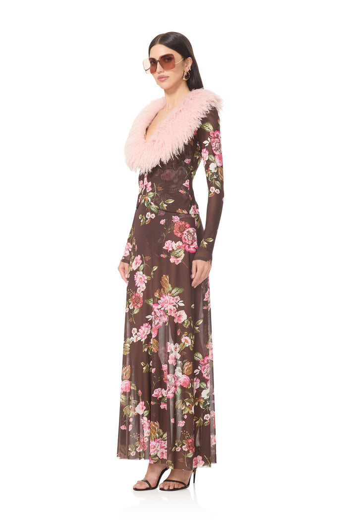 Bessie Dress - Chocolate Rose