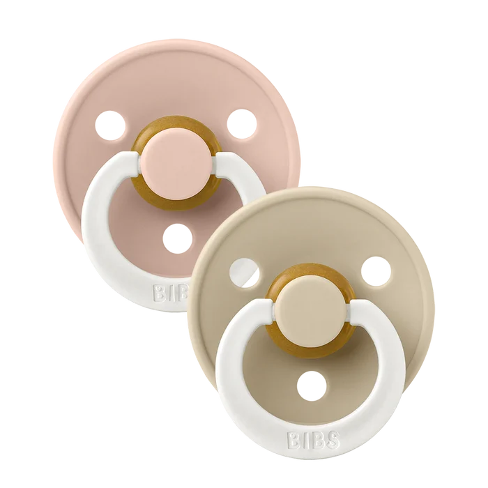 Bibs Pacifiers - 2 Pack - Glow Blush/Vanilla