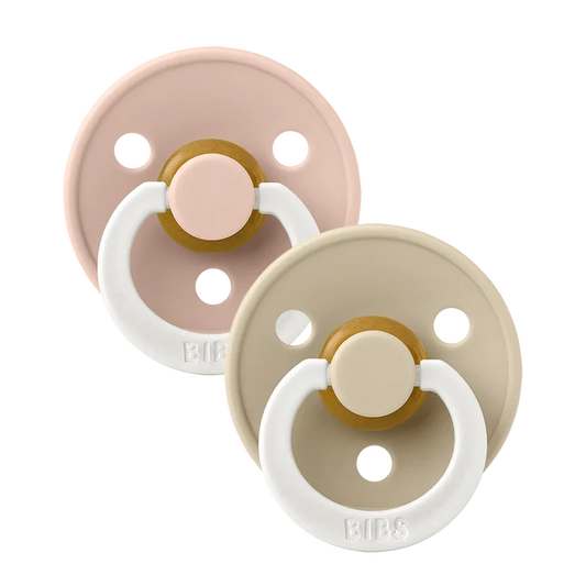 Bibs Pacifiers - 2 Pack - Glow Blush/Vanilla