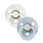 Bibs Pacifiers - 2 Pack - White/Baby Blue