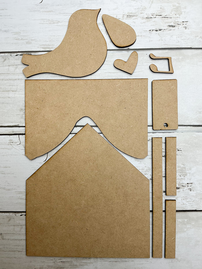 Bird Heart Envelope DIY Craft Kit