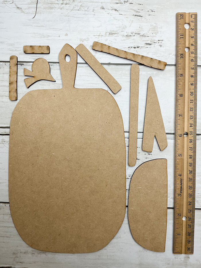 Bird Tree Heart Cutting Board DIY Kit