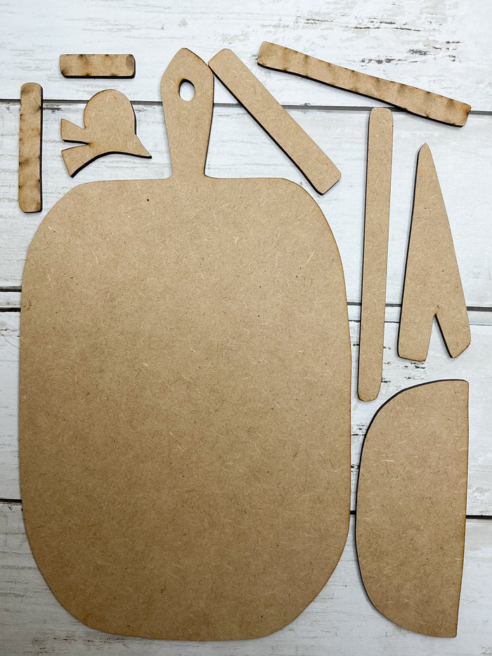 Bird Tree Heart Cutting Board DIY Kit