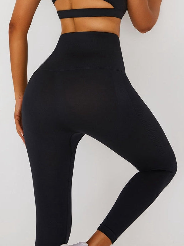 Black Leggings Add Velvet Padded High Waist Corset Leggings