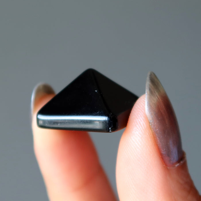black obsidian pyramid