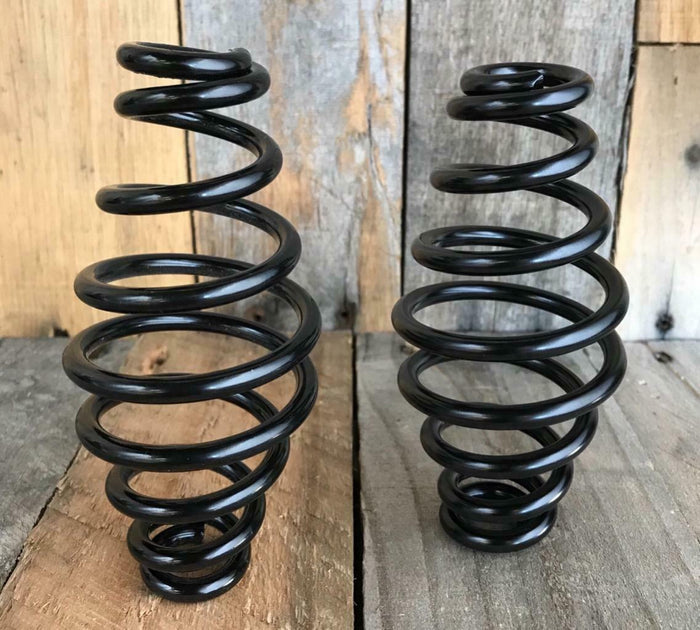 Black Powder Coated 5" coil motorcycle seat springs chopper harley sportster USA - Mother Road Customs