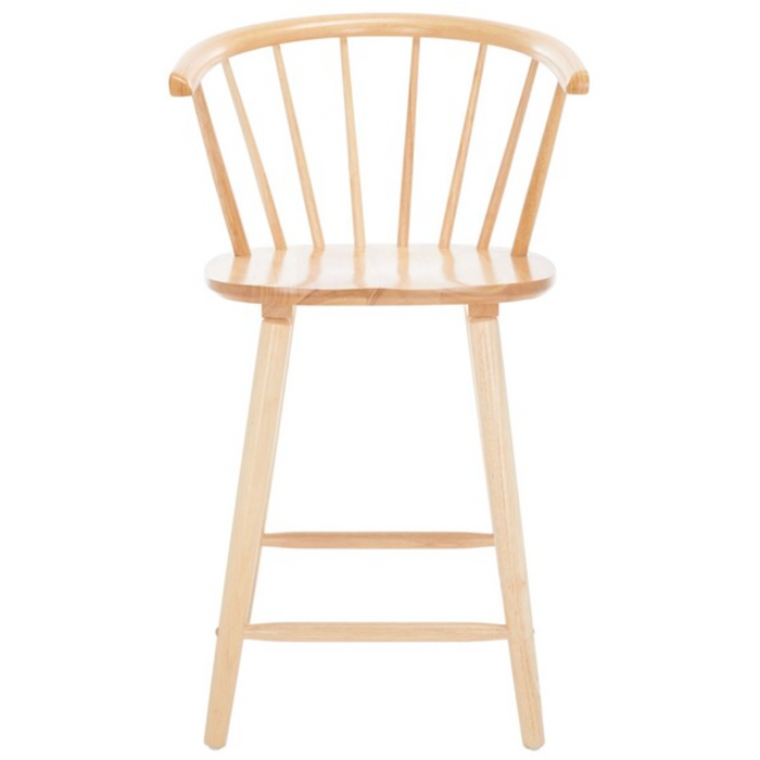 Blanchard Counter Stool in Natural with Backrest (Set of 2)