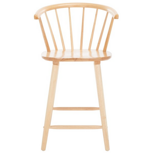Blanchard Counter Stool in Natural with Backrest (Set of 2)