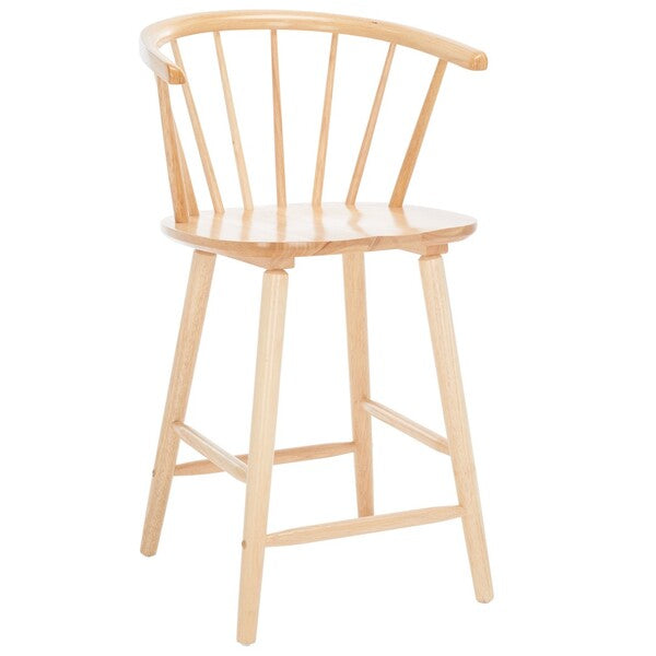 Blanchard Counter Stool in Natural with Backrest (Set of 2)