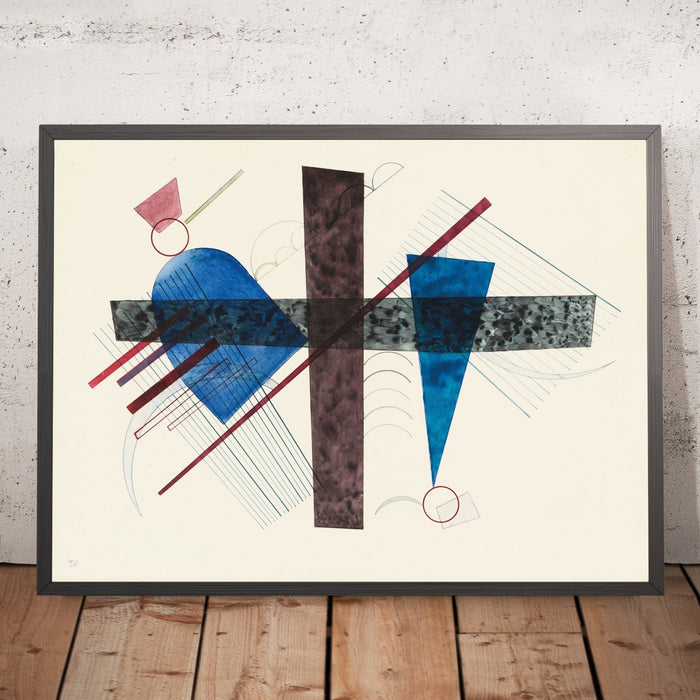 A framed image of