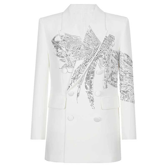 Blazer Coat for Women | Mid-Length in Classic Black & White