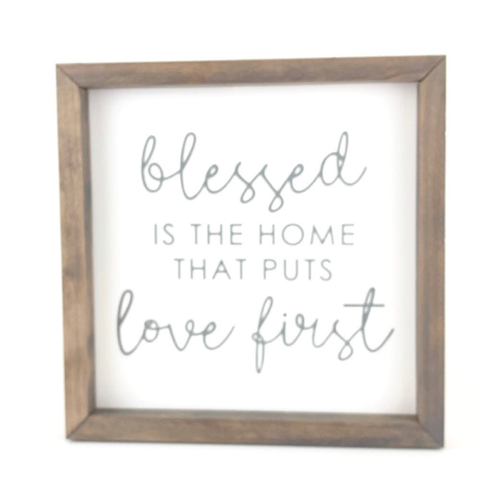 Blessed Is The Home Framed Saying
