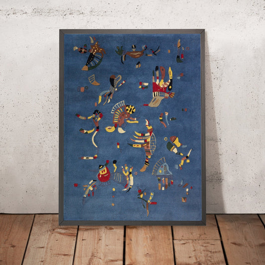 A framed image of