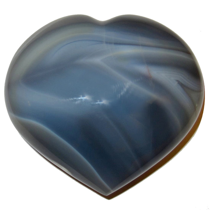 blue lace agate heart