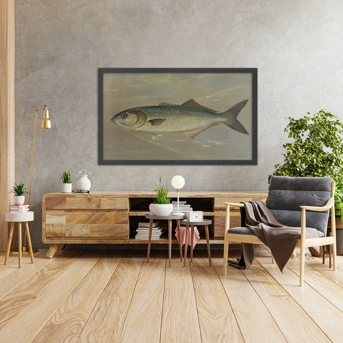A framed image of