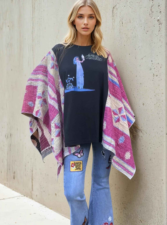 Bohemian Butterfly Top/Poncho 'Stevie Nicks' - Unleash Your Inner Rock Goddess