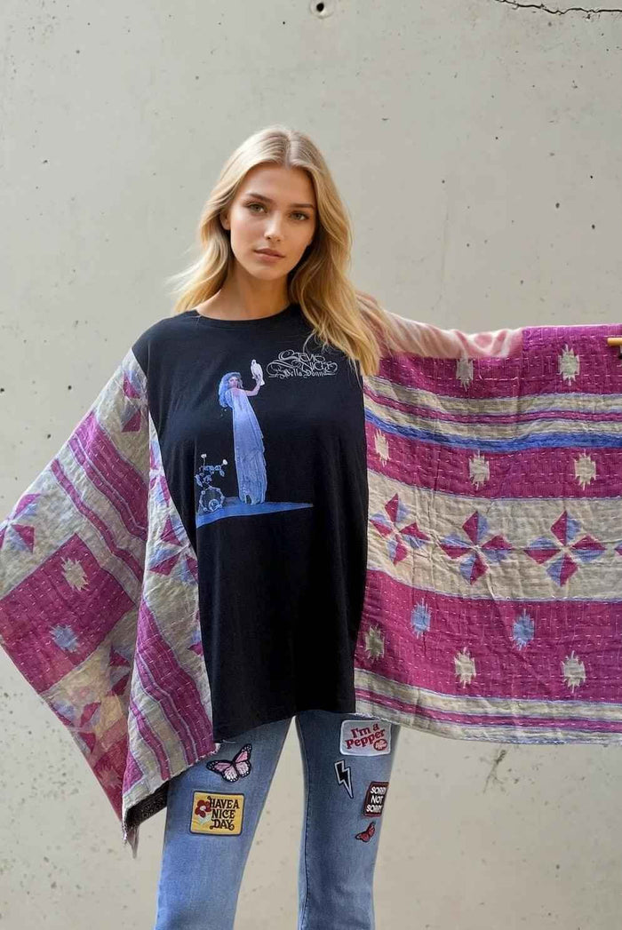 Bohemian Butterfly Top/Poncho 'Stevie Nicks' - Unleash Your Inner Rock Goddess