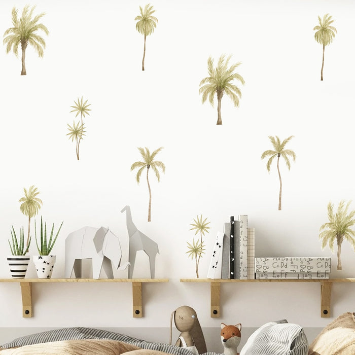 Boho Wall Decals Palm Coconut Tree