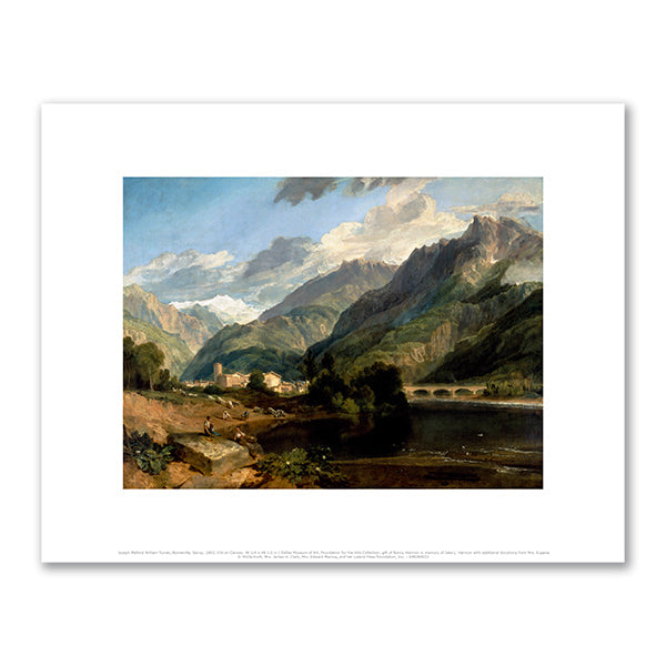 Joseph Mallord William Turner, Bonneville, Savoy, 1803, Dallas Museum of Art. Fine Art Prints in various sizes by Museums.Co