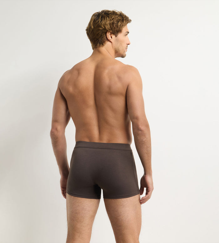 Boxer homme à ceinture élastique chocolat profond Gentleman