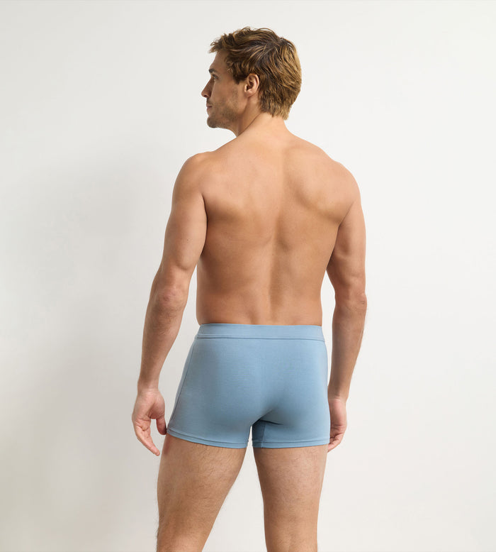 Boxer homme à ceinture élastique poudre azur Gentleman