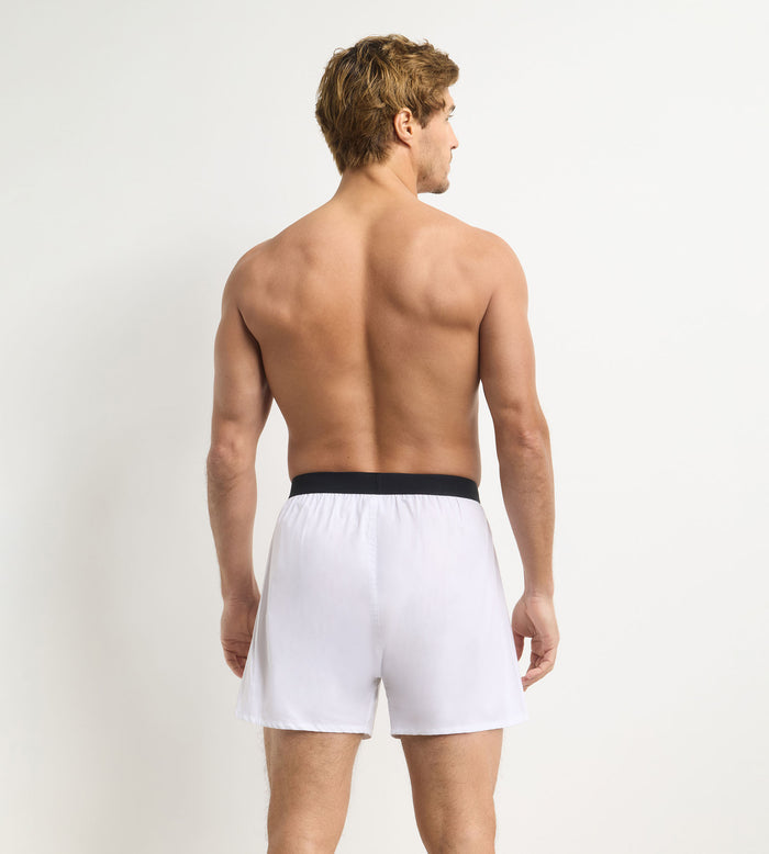 Boxer homme ample blanc Signature