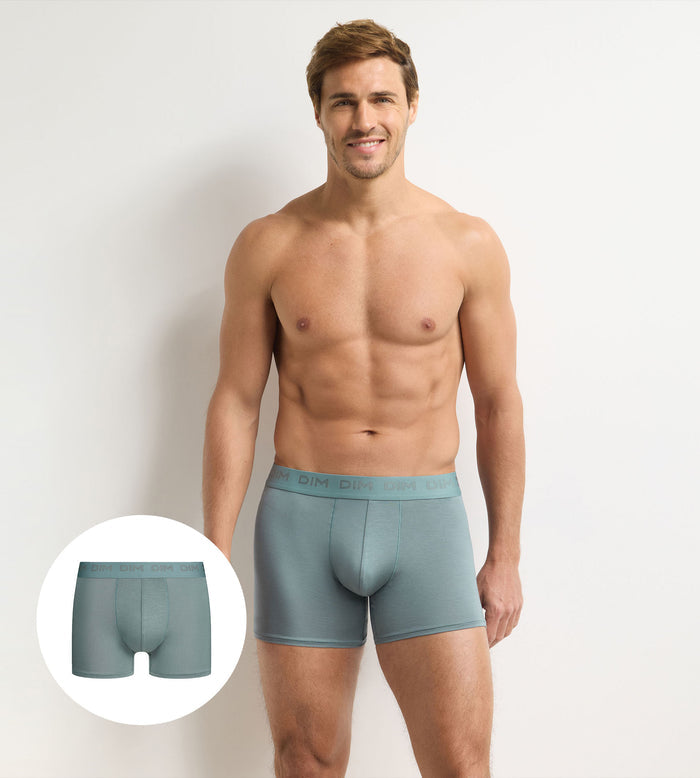 Boxer homme bleu gris Ultra Stretch