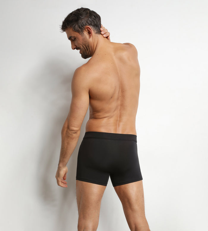 Boxer homme en coton modal Noir Dim Gentleman