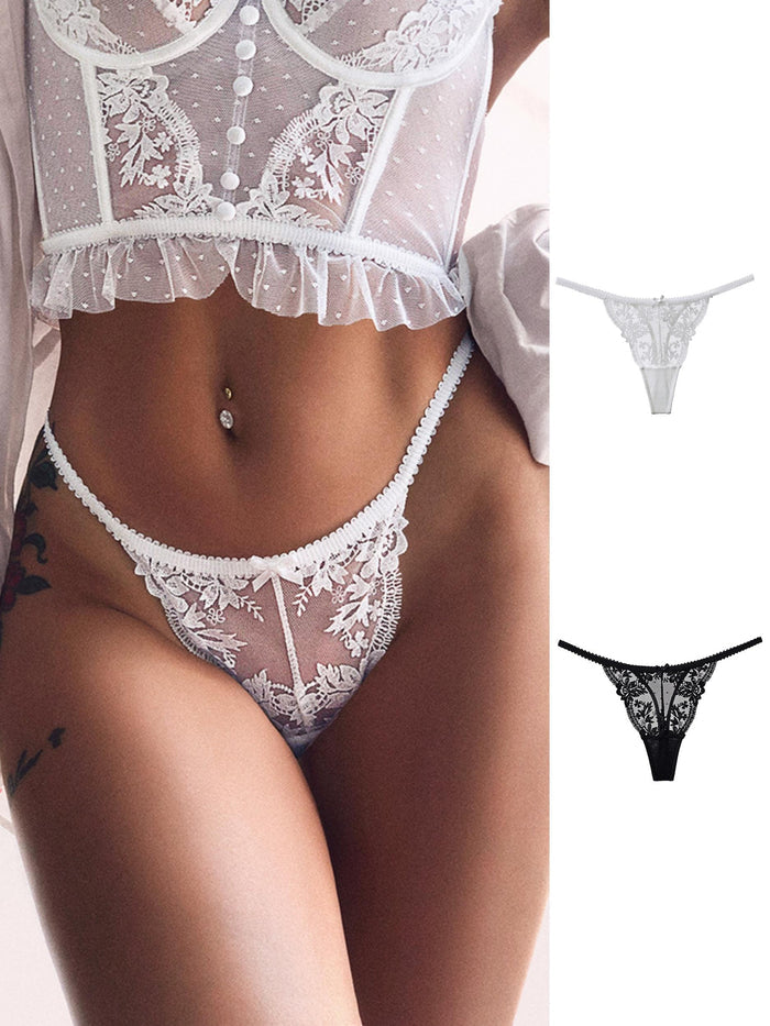 Breathble Lace Mesh Panties