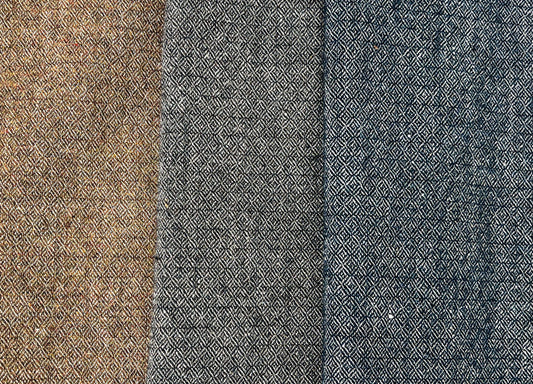 Broken Diamond Twill – Heavyweight Viking Age Linen Wool Fabric 8173 8174 8177