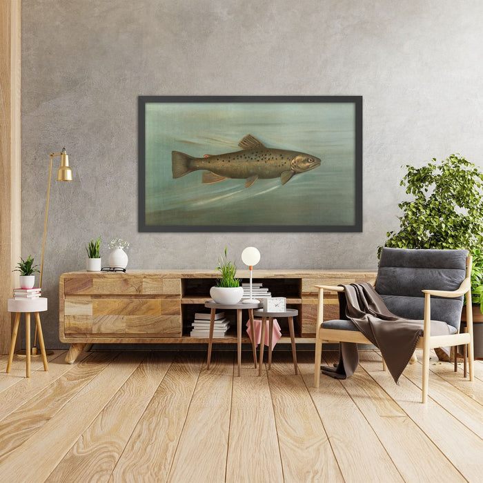 A framed image of