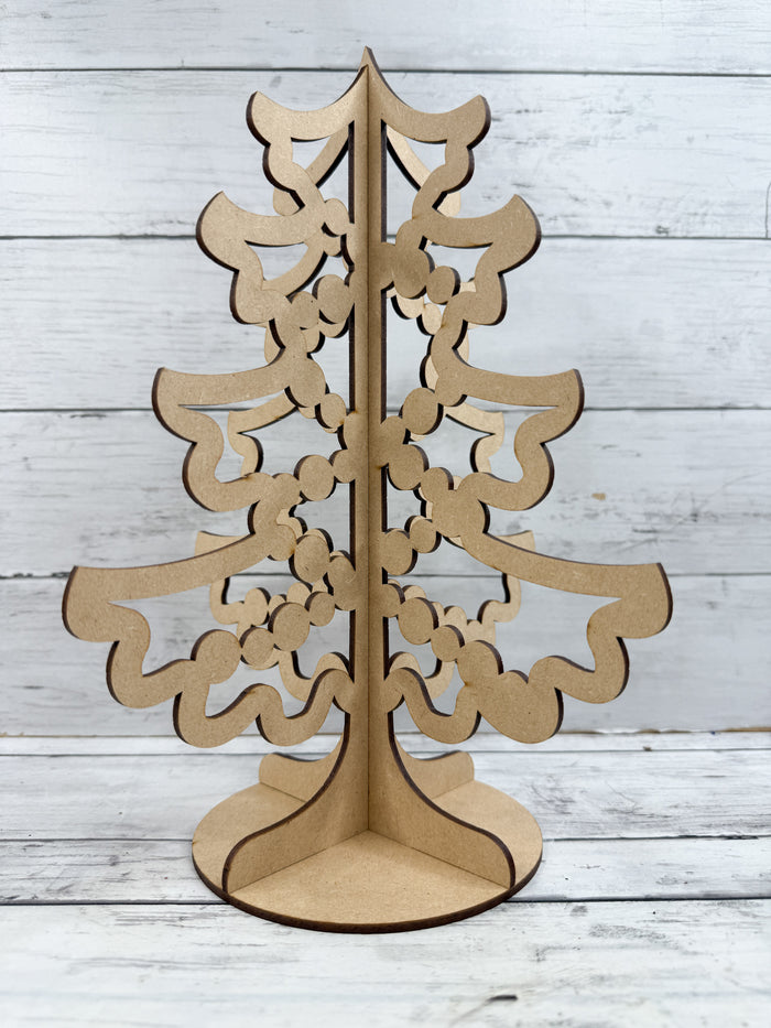 BULK Style 261 3D Standing Tree Laser Cut Outline Frame Blank