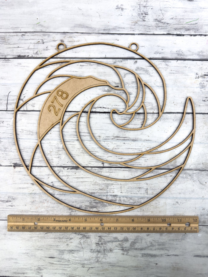 BULK Style 278 Wave Laser Cut Outline Frame Blank