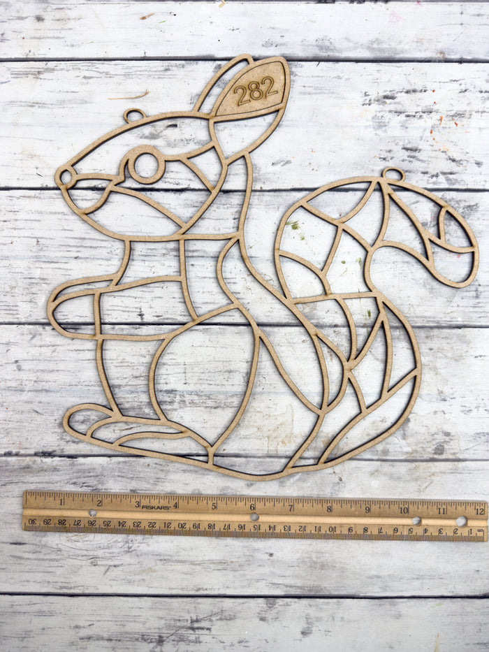 BULK Style 282 Squirrel Laser Cut Outline Frame Blank