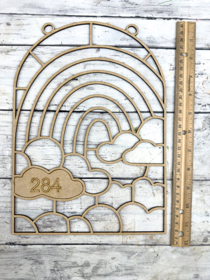 BULK Style 284 Arch Rainbow Laser Cut Outline Frame Blank