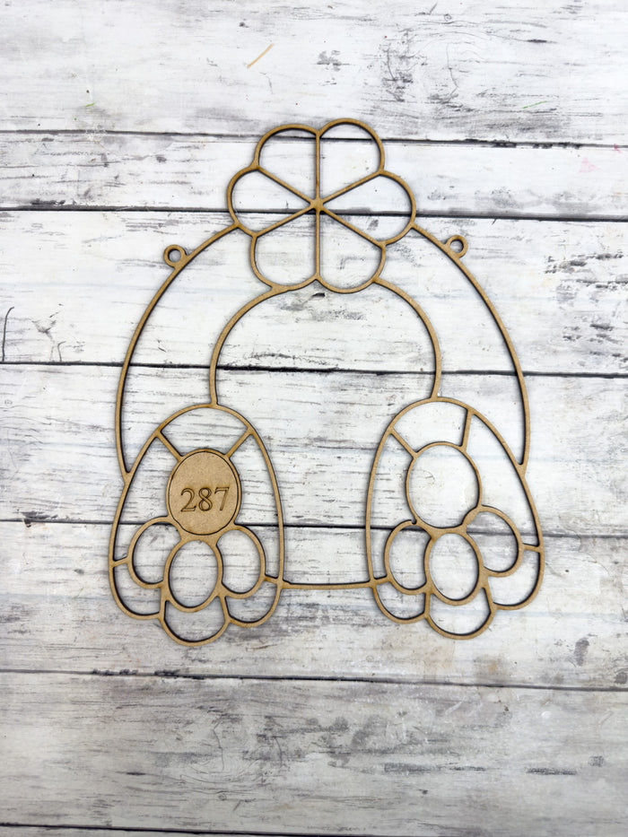 BULK Style 287 Bunny Butt Laser Cut Outline Frame Blank