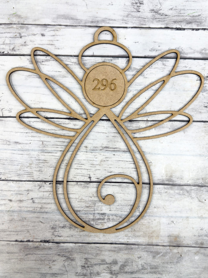 BULK Style 296 Angelic Angel Laser Cut Outline Frame Blank