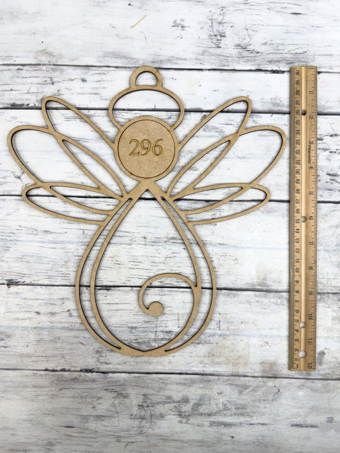 BULK Style 296 Angelic Angel Laser Cut Outline Frame Blank