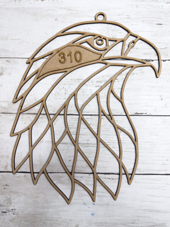 BULK Style 310 Bald Eagle Laser Cut Outline Frame Blank