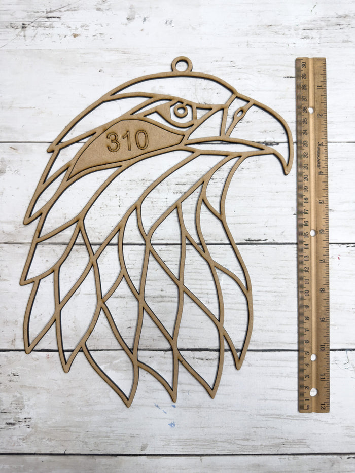 BULK Style 310 Bald Eagle Laser Cut Outline Frame Blank