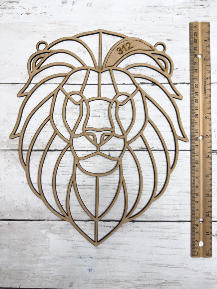 BULK Style 312 Lion Laser Cut Outline Frame Blank