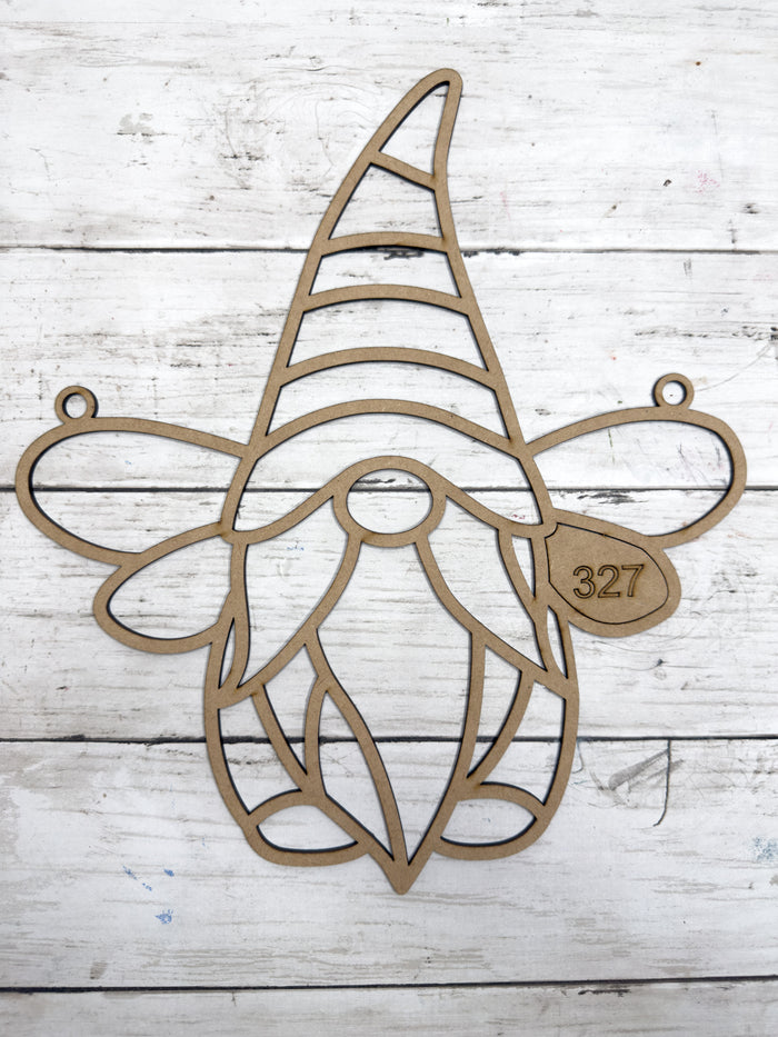 BULK Style 327 Gnome with Wings Love Laser Cut Outline Frame Blank