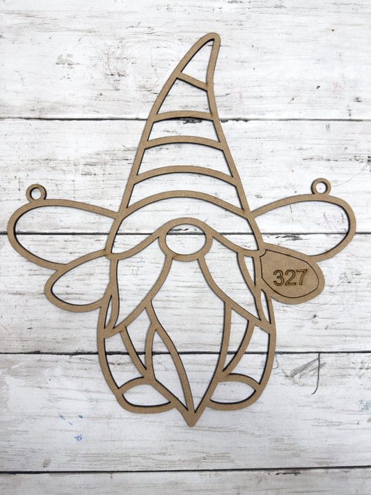 BULK Style 327 Gnome with Wings Love Laser Cut Outline Frame Blank