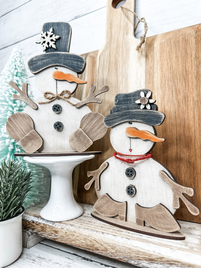 Bundle - Cute Little Snow Couple DIY Kit