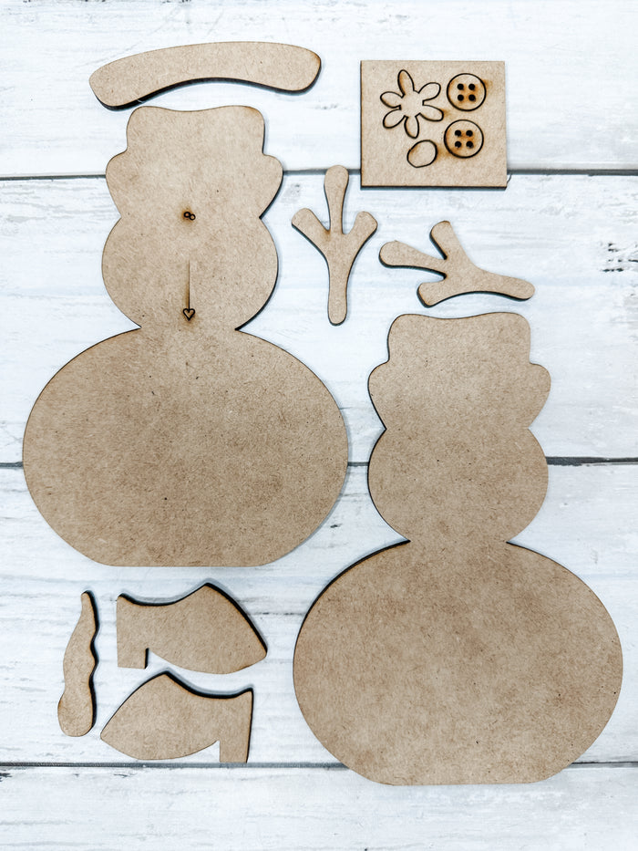 Bundle - Cute Little Snow Couple DIY Kit