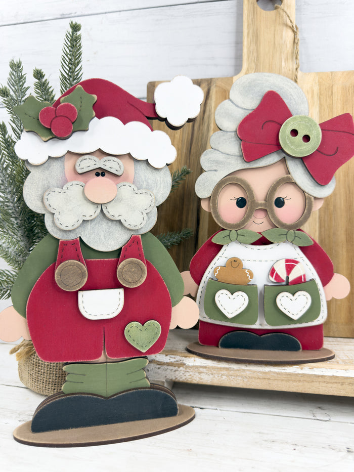 Bundle - Stitched Santa & Mrs Claus DIY Kits